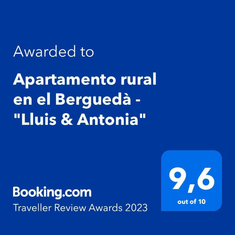 Apartamento Rural En El Bergueda "Lluis & Antonia" A Ac Sant Jordi de Cercs Exterior foto