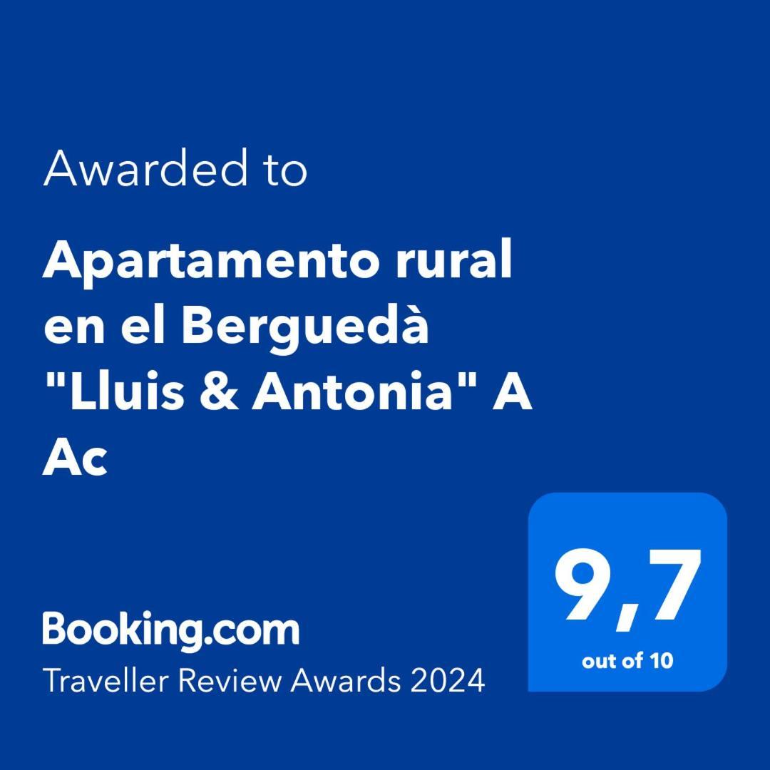 Apartamento Rural En El Bergueda "Lluis & Antonia" A Ac Sant Jordi de Cercs Exterior foto